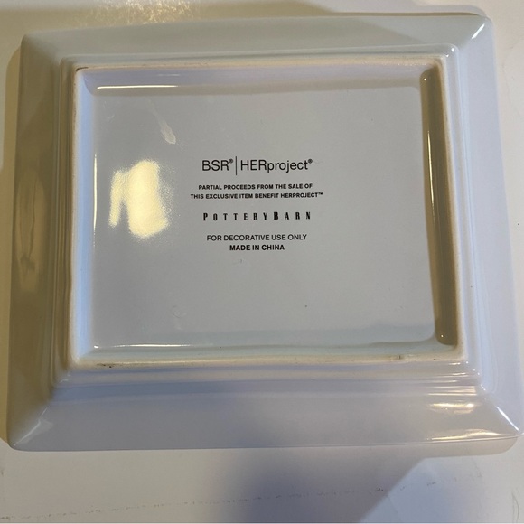 Pottery Barn Hearts and Knots candy dish/trinket tray BSR Valentine, as shown - Picture 5 of 5